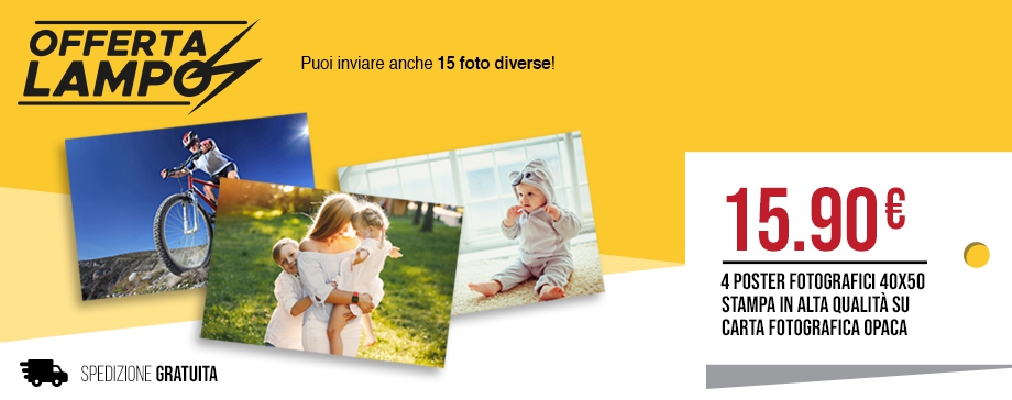 Offerta Lampo: 200 Stampe 10x15 - Carta fotografica Prestige HD a soli  15,99 euro