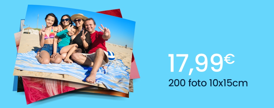 Offerta lampo 200 Foto 10x15 - HD Professional