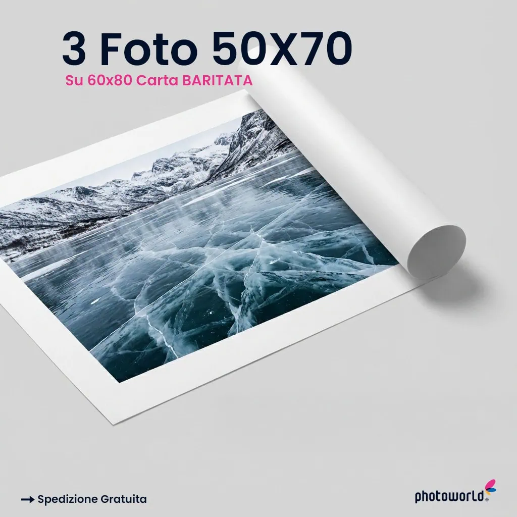 Pack 3 foto 50×70 su 60×80 Baritata